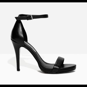 & Other Stories black toe strap sandals